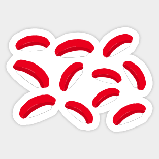 Sushi Simple Minimal Pattern Japan Art Anime Food Logo Sticker